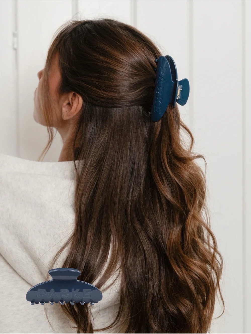 Parke *SOLD OUT* Coastal Claw Clip *Washed indigo*